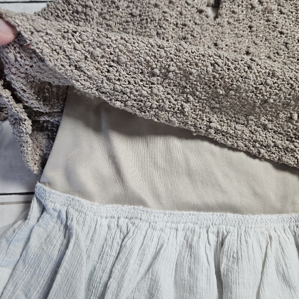 Rare Editions Layered Sweater With Flower Lace Ruffles Size 3T - Picture 7 of 7